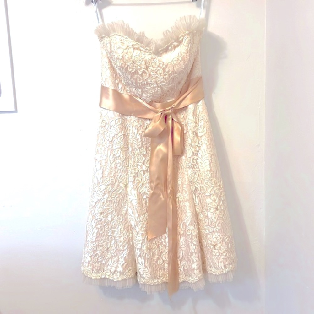VIntage Maggie Sottero Destinations short wedding or formal gown dress